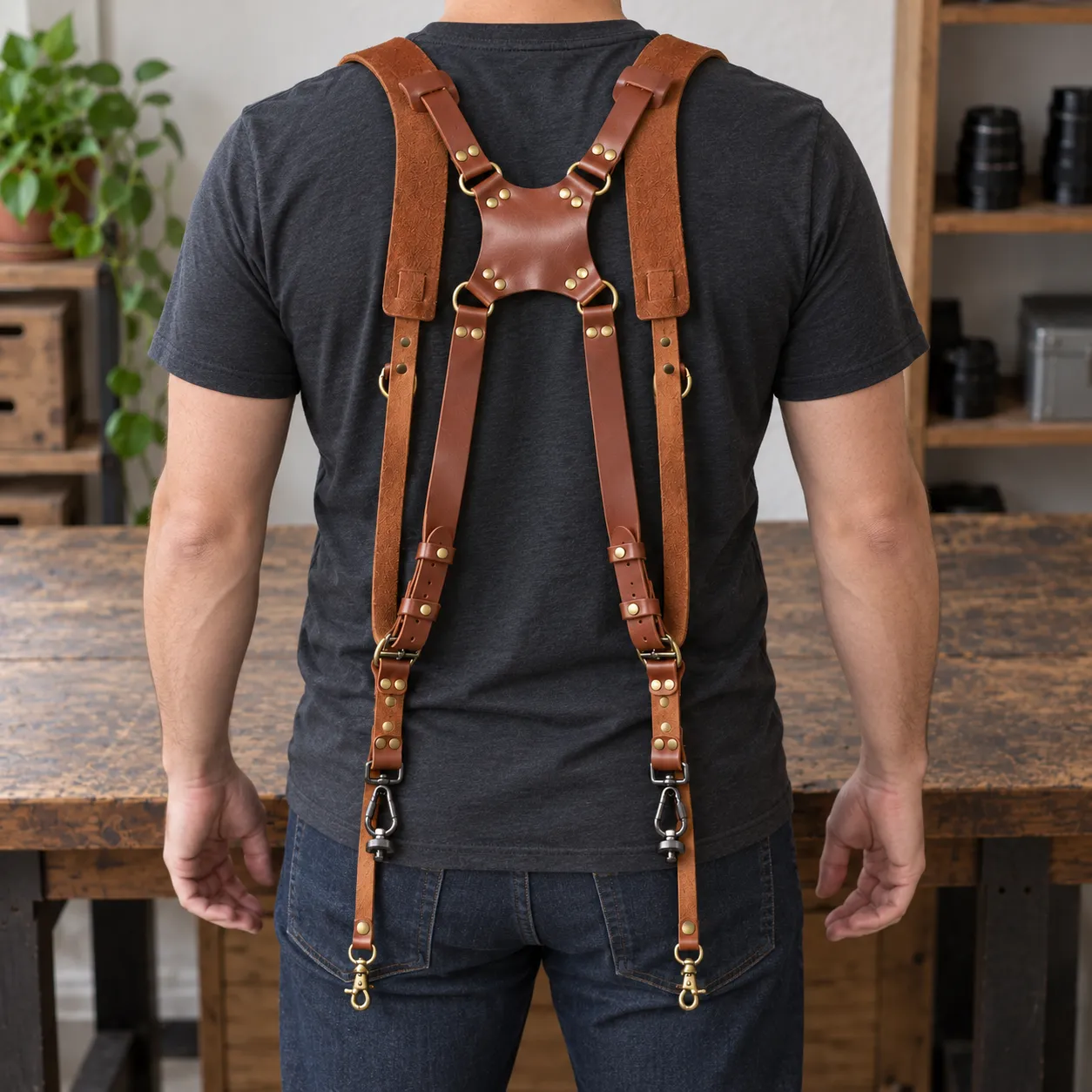 Felix Dual Camera Harness — use view; demonstration equipment is not included