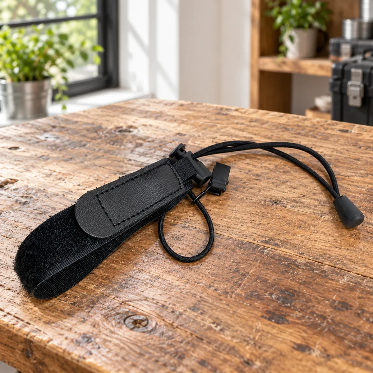 Backdrop Tension Strap: Black strap, 20 × 270 mm