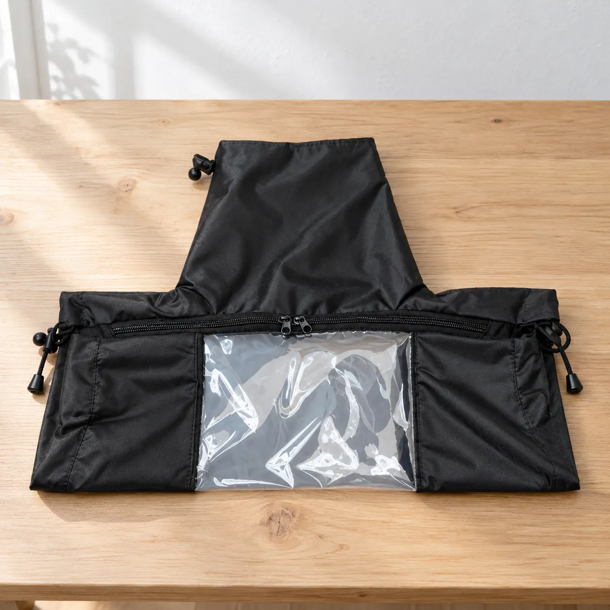 COOTO black camera rain cover: lead view; props not included
