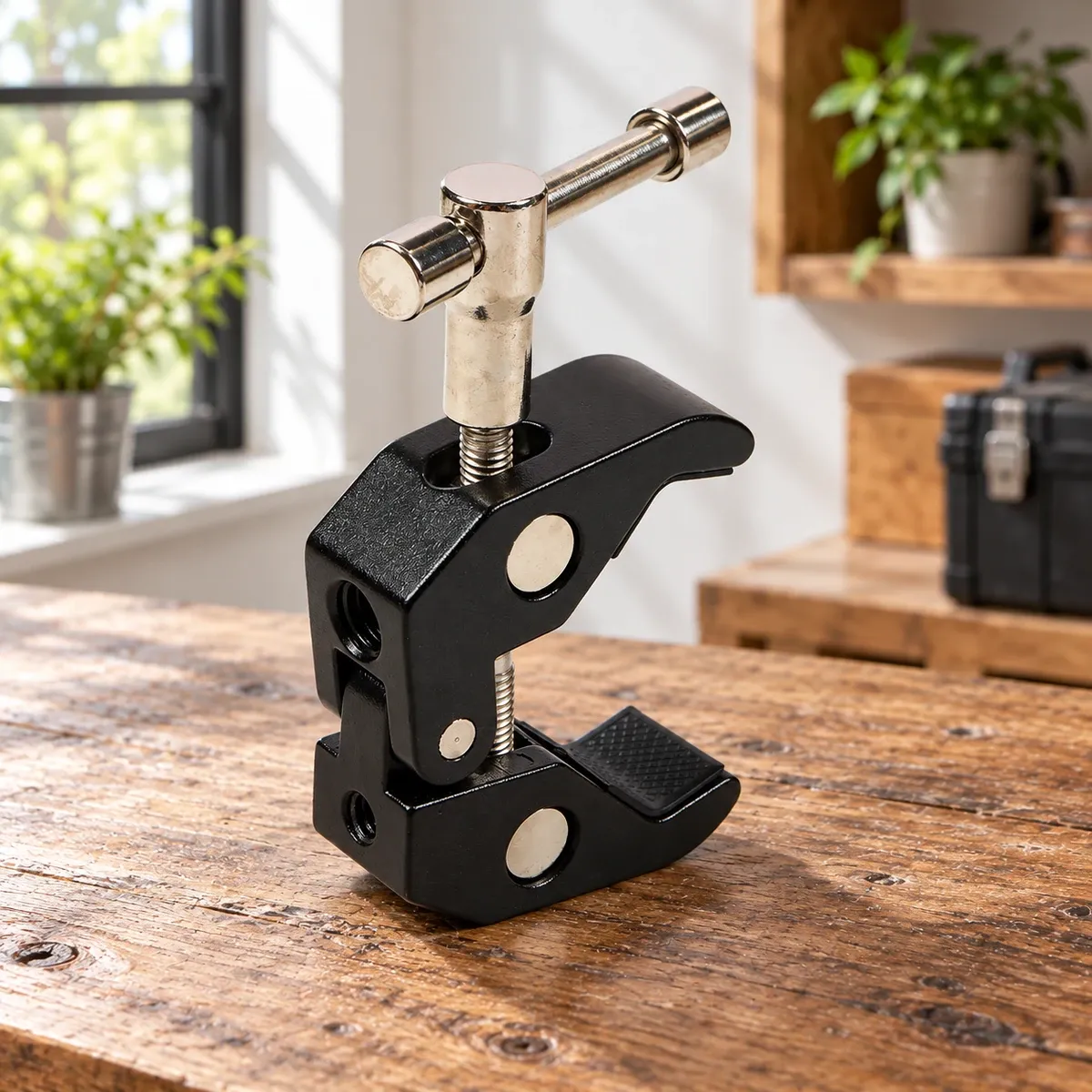 T Handle Studio Clamp: Black clamp only, 97 × 48 × 18 mm