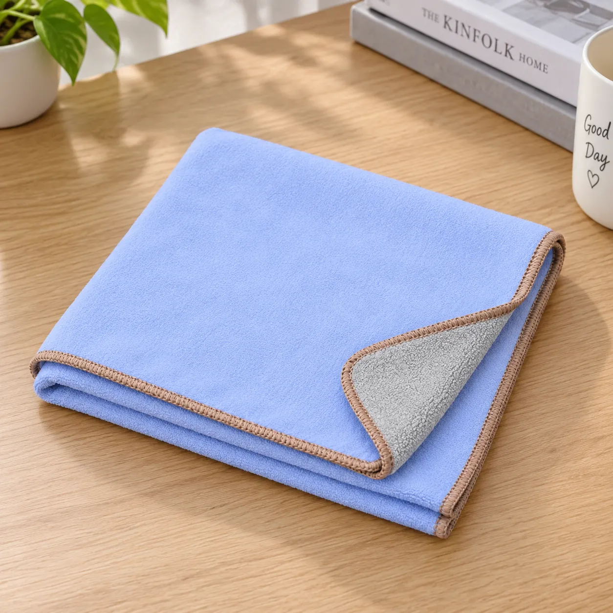 plain self-adhering fabric camera wrap: alternate view; props not included
