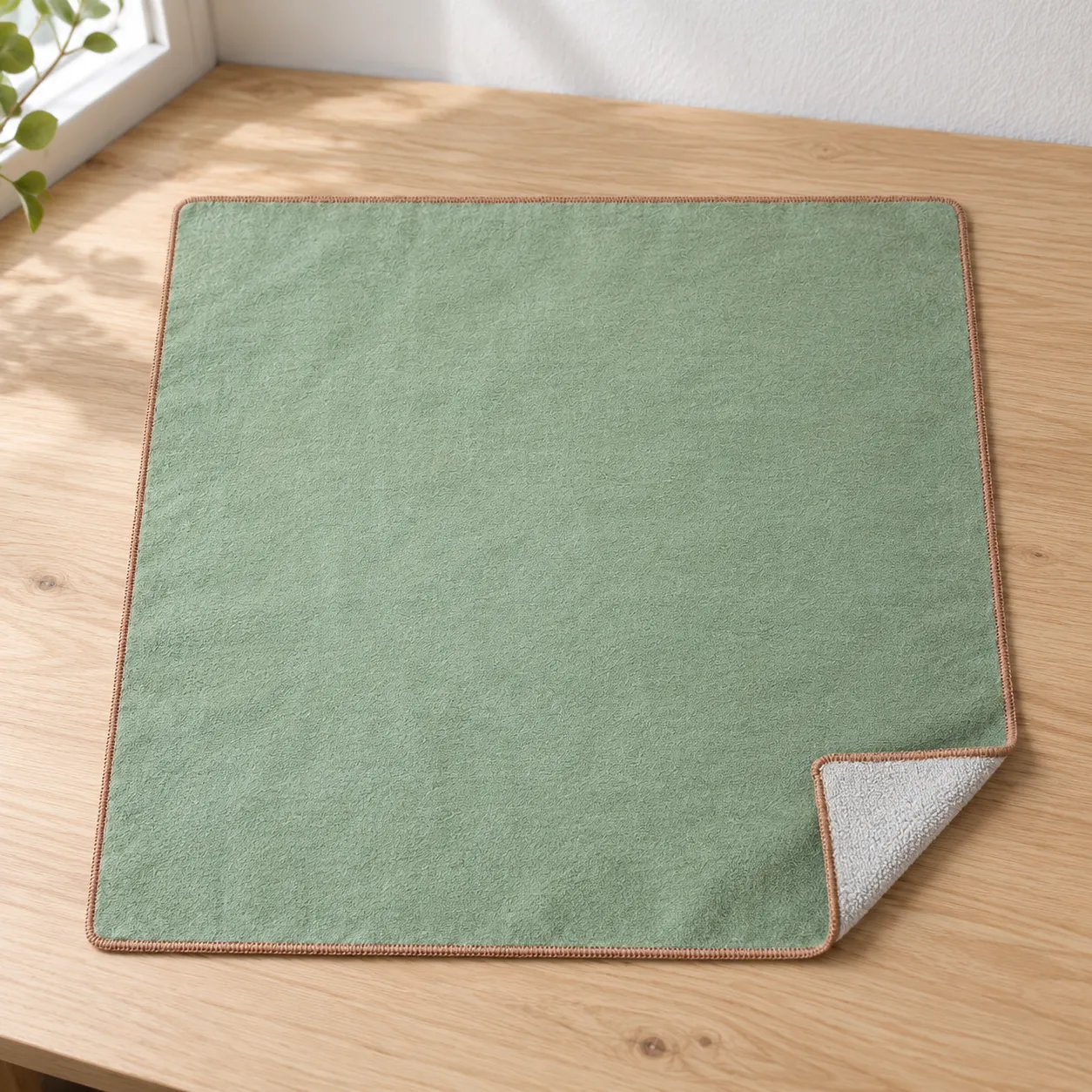 plain self-adhering fabric camera wrap: lead view; props not included