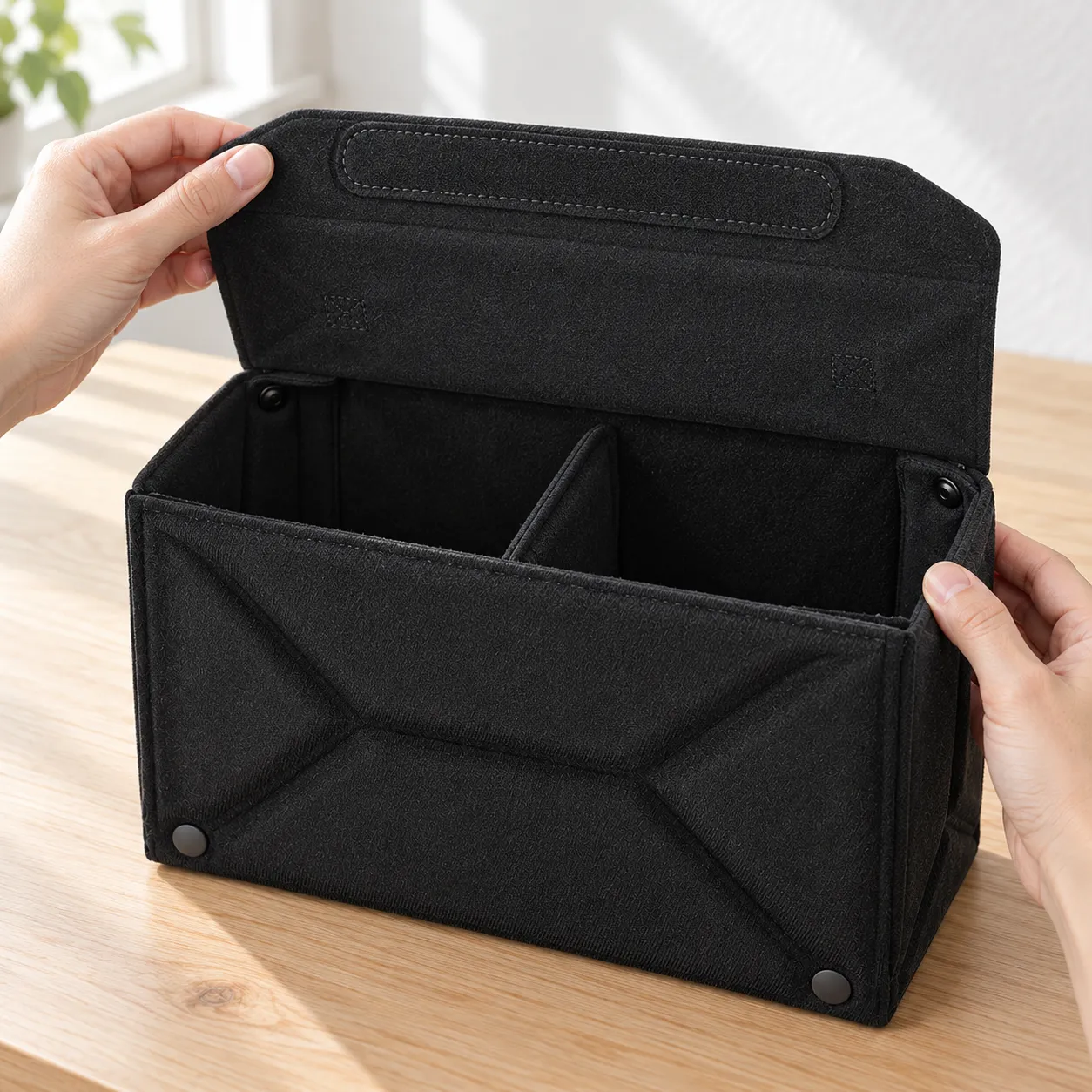 Model 061 medium folding padded camera insert: use view; props not included