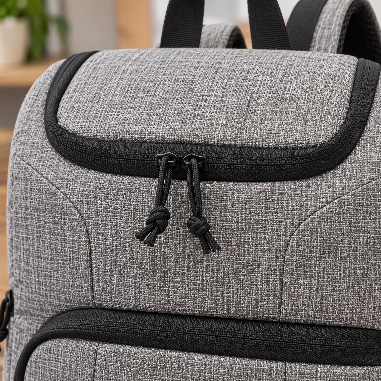 Edwin Camera Backpack — detail view; demonstration equipment is not included