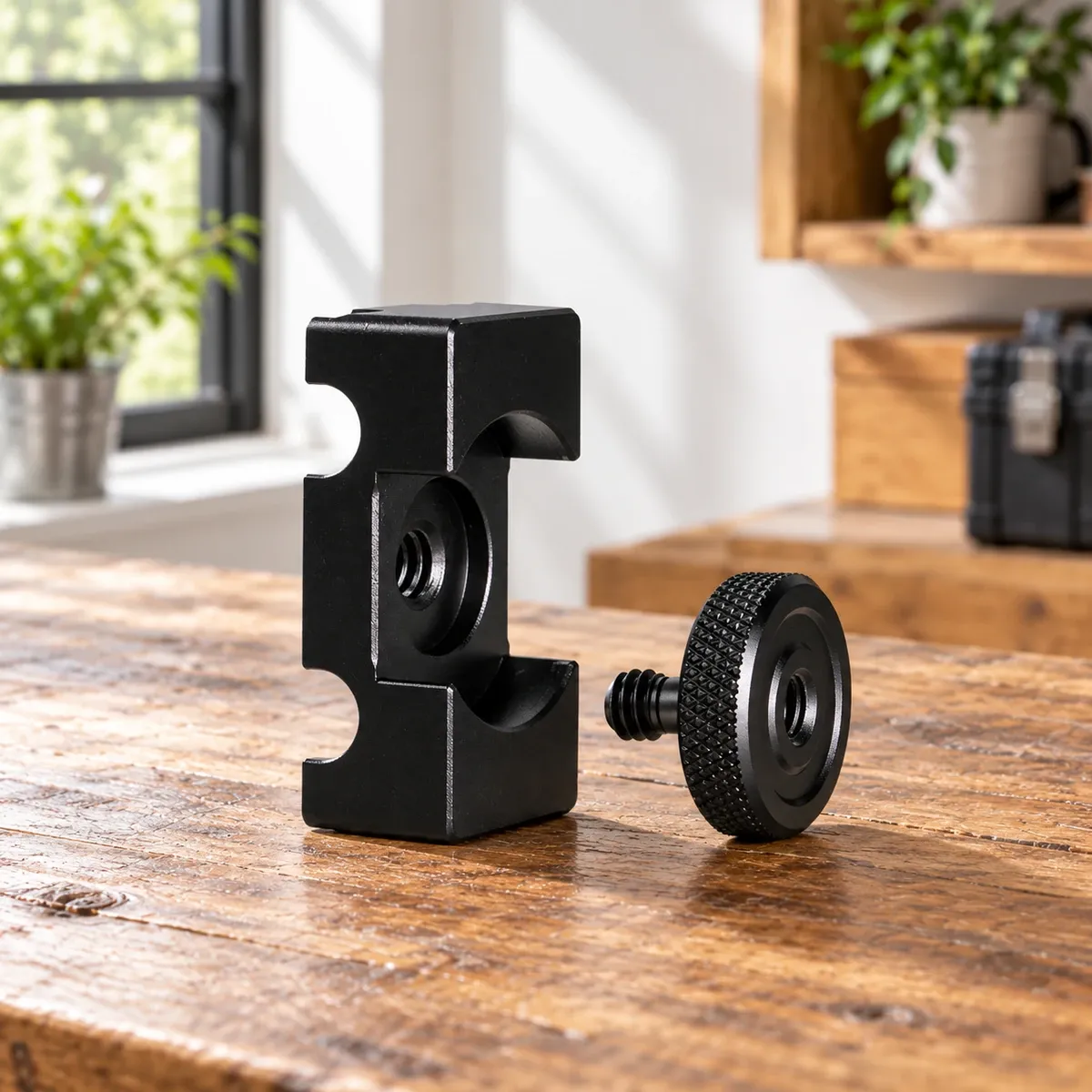 Camera Cable Clamp: Black, 13 × 20 × 40 mm