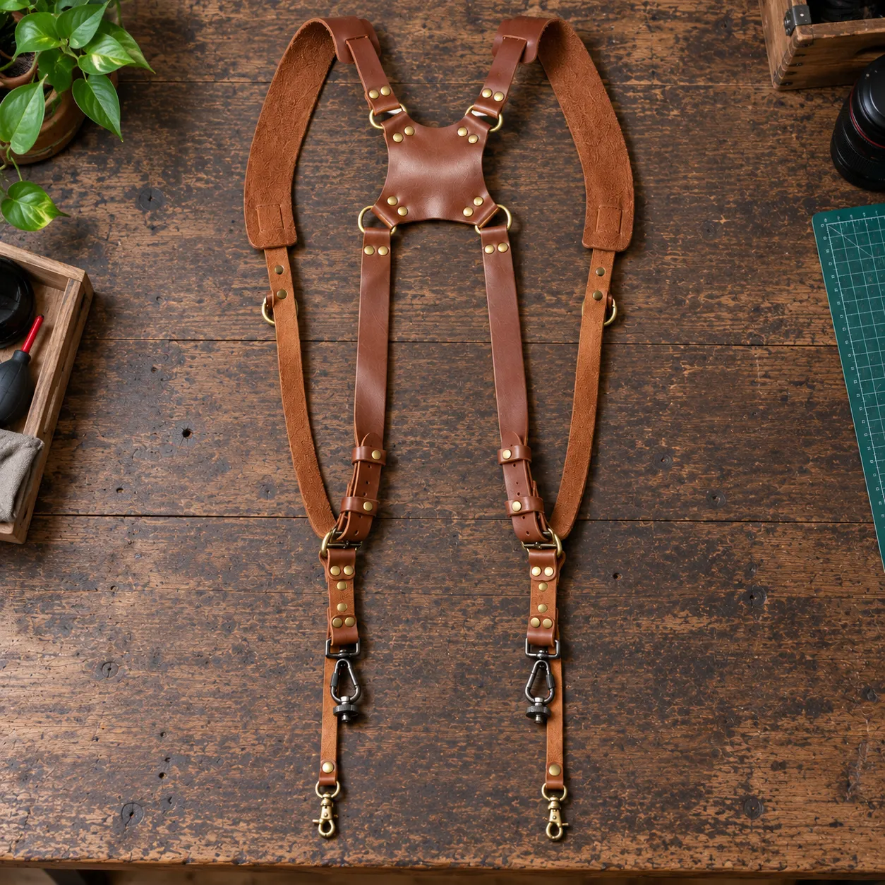 Felix Dual Camera Harness — alternate view; demonstration equipment is not included